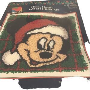 Mickey Mouse Latch Hook Kit New In Box
